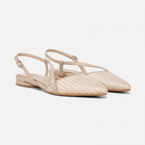 Naturalizer Shoes for Women - Hawaii Slingback Flat Beige / Brown PM87-5847Y2