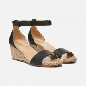 Naturalizer Shoes for Women - Areda Wedge Sandal Black OR80-7680R5