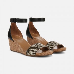 Naturalizer Shoes for Women - Areda Wedge Sandal Black AF80-9950A4