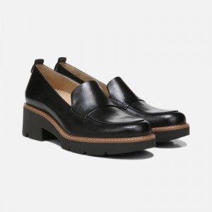 Naturalizer Shoes for Women - Darry Lug Sole Loafer Black RY51-1121Q2