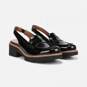 Naturalizer Shoes for Women - Darry Lug Sole Slingback Loafer Black BA30-9490W4