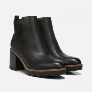 Naturalizer Shoes for Women - Madalynn Gore Water Repellent Bootie Black TU04-8814D1