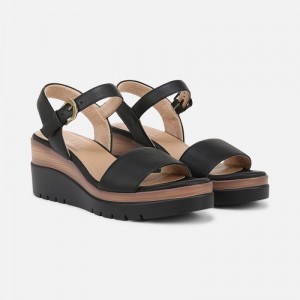 Naturalizer Shoes for Women - SOUL Graciela Wedge Sandal Black WP65-4735A3