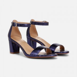 Naturalizer Shoes for Women - Limited Edition Vera Dress Sandal Blue Metallic / Snake XQ51-2931F3