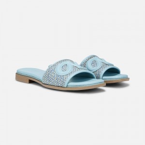 Naturalizer Shoes for Women - Genevieve Slide Sandal Blue XX27-8547Y2