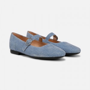 Naturalizer Shoes for Women - Kelly Mary Jane Flat Blue DS97-7327X6