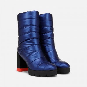 Naturalizer Shoes for Women - Think Royln Crosswalk Water Repellent Bootie Blue QU74-2504A5
