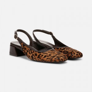 Naturalizer Shoes for Women - Jayla Slingback Pump Brown Multi GK06-6966K6