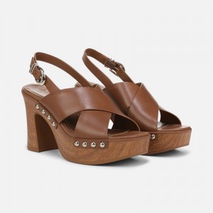 Naturalizer Shoes for Women - 27 EDIT Kirsten Platform Slingback Brown XW39-0089G9