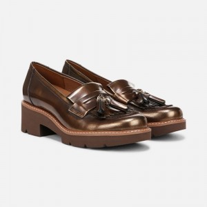 Naturalizer Shoes for Women - Desmond Lug Loafer Brown AL77-3827A3