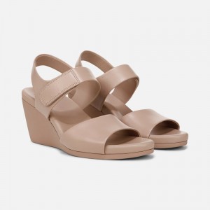 Naturalizer Shoes for Women - Imani Wedge Sandal Brown BL56-7466V1