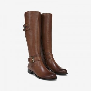 Naturalizer Shoes for Women - Jessie Wide Calf Knee High Boot Brown MS52-2532X6
