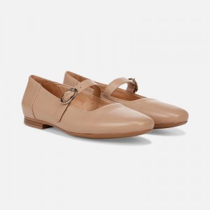 Naturalizer Shoes for Women - Kelly Mary Jane Flat Brown QE26-8496B5