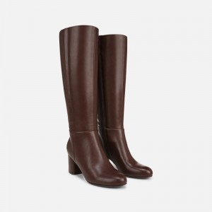 Naturalizer Shoes for Women - Loving Wide Calf Knee High Boot Brown YA83-5983Q1