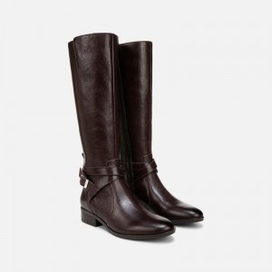 Naturalizer Shoes for Women - Rena 2 Wide Calf Riding Boot Brown NW57-9787W5