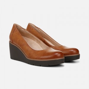 Naturalizer Shoes for Women - SOUL About Time Wedge Pump Brown QM77-6717H5