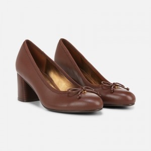 Naturalizer Shoes for Women - Sienna Block Heel Pump Brown LY43-1883X0