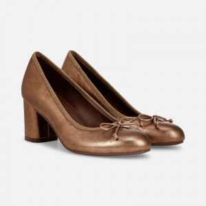 Naturalizer Shoes for Women - Sienna Block Heel Pump Brown UU10-9880O4