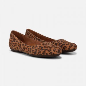 Naturalizer Shoes for Women - Maxwell Ballet Flat Brown / Leopard PW96-7656U6