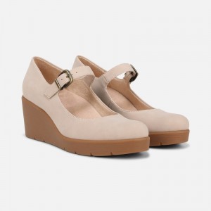 Naturalizer Shoes for Women - SOUL Adore Mary Jane Wedge Cream CL95-8535A0