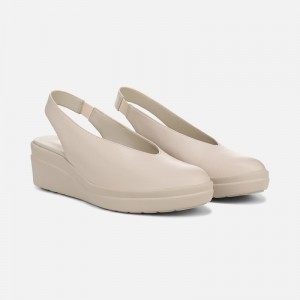 Naturalizer Shoes for Women - Sutton Slingback Wedge Cream IX66-4766A7