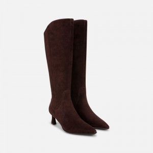 Naturalizer Shoes for Women - Deesha Wide Calf Knee High Boot Dark Brown CH63-8563A4