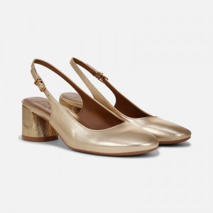 Naturalizer Shoes for Women - Lane Slingback Pump Dark Gold MX80-6990U0