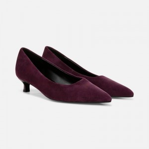 Naturalizer Shoes for Women - Natalia Kitten Heel Deep Purple YS30-3020D2