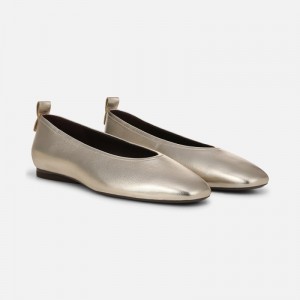 Naturalizer Shoes for Women - 27 Edit Carla Flat Gold Metallic OA47-9007B0