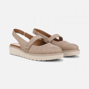 Naturalizer Shoes for Women - Edison Slingback Mary Jane Grey Brown JW02-4812X8
