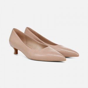 Naturalizer Shoes for Women - Natalia Kitten Heel Grey Brown RW54-6864U3