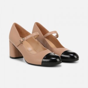 Naturalizer Shoes for Women - Lovable Mary Jane Grey Brown / Black ZR17-8337J1