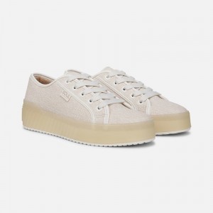 Naturalizer Shoes for Women - SOUL Iliana Lace Up Sneaker Light Beige HG03-3263T4