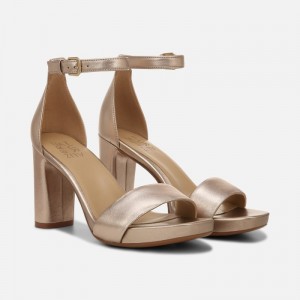 Naturalizer Shoes for Women - Joy Dress Sandal Light Brown YV42-1562F8