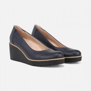 Naturalizer Shoes for Women - SOUL About Time Wedge Pump Navy BD13-0043T2