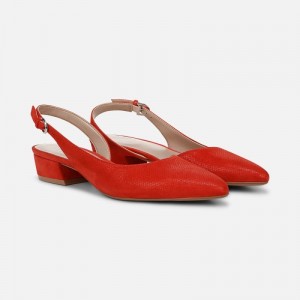 Naturalizer Shoes for Women - Banks Pointed Toe Flat Red YY15-2365S0