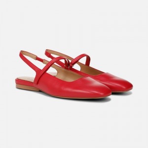 Naturalizer Shoes for Women - Connie Mary Jane Slingback Flat Red UI61-3231P0