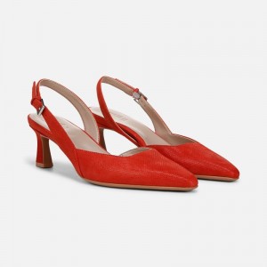 Naturalizer Shoes for Women - Dalary Slingback Pump Red GU07-3777G6