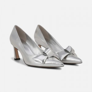 Naturalizer Shoes for Women - 27 EDIT Emery Bow Pump Silver RC08-9628V4