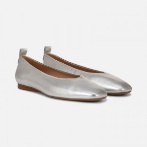 Naturalizer Shoes for Women - 27 Edit Carla Flat Silver SH27-5837M6
