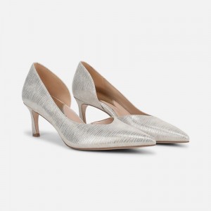 Naturalizer Shoes for Women - 27 Edit Faith Pump Silver WN38-8478U6