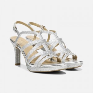 Naturalizer Shoes for Women - Baylor Dress Sandal Silver SG24-9264Y2