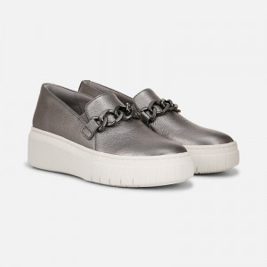 Naturalizer Shoes for Women - Daphne Slip on Sneaker Silver PI88-0788A2
