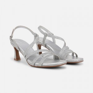 Naturalizer Shoes for Women - Galaxy Dress Sandal Silver EN22-6472B0