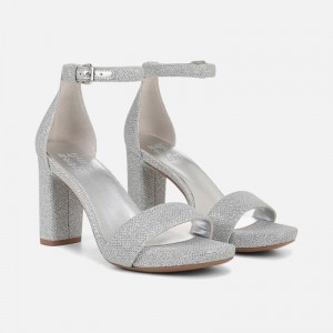 Naturalizer Shoes for Women - Joy Dress Sandal Silver DZ02-2942F7