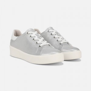 Naturalizer Shoes for Women - Morrison 2.0 Lace Up Sneaker Silver XW18-2588C2