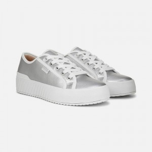 Naturalizer Shoes for Women - SOUL Iliana Lace Up Sneaker Silver WU03-5043E5