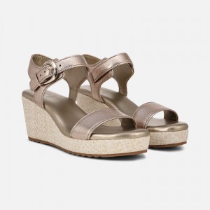 Naturalizer Shoes for Women - Stella Wedge Sandal Silver MD51-7171I3