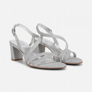 Naturalizer Shoes for Women - Vanessa Dress Sandal Silver OU06-3646T8