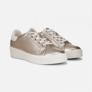 Naturalizer Shoes for Women - Morrison 2.0 Lace Up Sneaker Silver / White AV31-5661F3